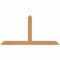 Ekena Millwork Portland Timber Gable Bracket, Western Red Cedar, 84"W x 42"H x 5 1/2"D x 5 1/2"F, 12/12 Pitch GBW084X42X0606POR00SWR - alternate 1